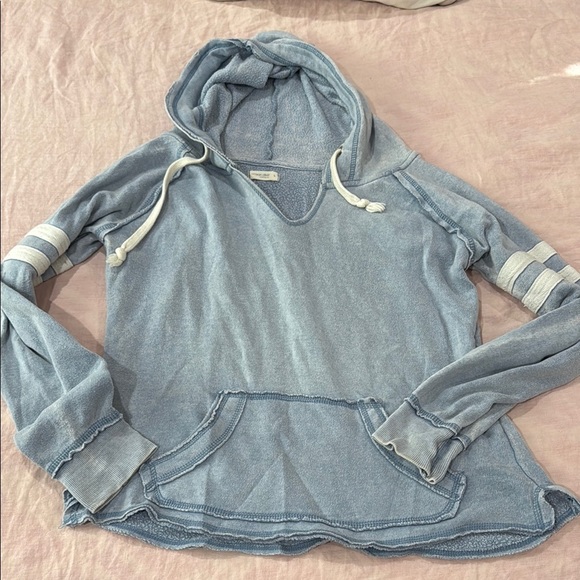 Ocean Drive Blue Oversized Long Sleeve Sweatshirt - Picture 1 of 4